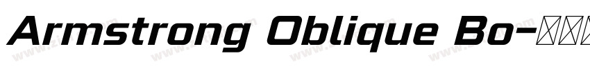 Armstrong Oblique Bo字体转换